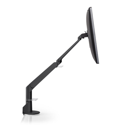 Innovative Evo Articulating Single Monitor Arm Mount-Monitor Arms-Innovative-Vista Black-Ergo Standing Desks
