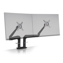 Load image into Gallery viewer, Innovative Evo Articulating Dual Monitor Arm Mount-Monitor Arms-Innovative-Vista Black-Ergo Standing Desks