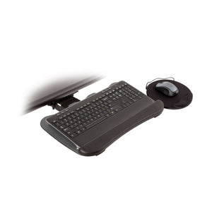 Innovative Short Return 19" Keyboard Tray With Swivel Mouse Tray and Wrist Pad-Keyboard Tray-Innovative-Black-Ergo Standing Desks