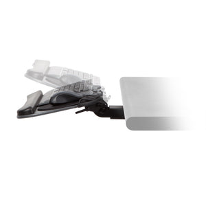 Innovative Short Return Keyboard Arm With 27" Keyboard Tray and Wrist Pad-Keyboard Tray-Innovative-Black-Ergo Standing Desks