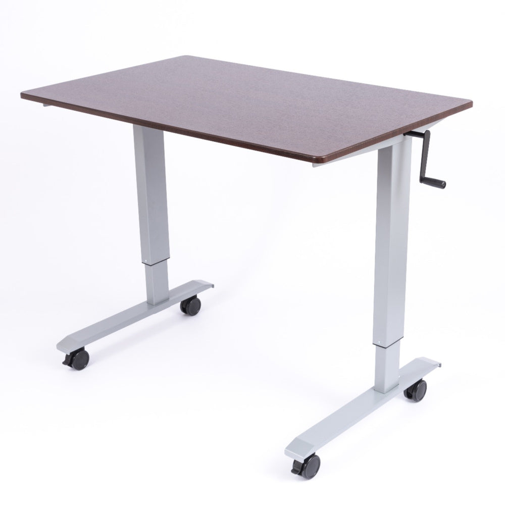 Luxor High Speed Crank Adjustable Height Mobile Sit Stand Desk – Ergo ...