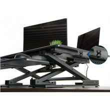 Load image into Gallery viewer, Vivo 32&quot; Wide Electric Adjustable Height Sit Stand Desk Converter- Black-Electric Standing Desks-Vivo-Black-Ergo Standing Desks