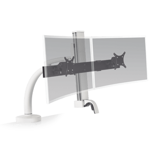 Innovative Ella Next Generation Articulating Dual Monitor Arm Mount-Monitor Arms-Innovative-Flat White-Ergo Standing Desks
