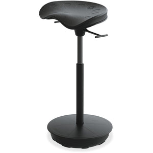 Safco Focal Upright Pivot Standing Desk Stool-Ergonomic Chairs-Safco-Black-Ergo Standing Desks