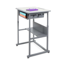 Load image into Gallery viewer, Luxor Manual Adjustable Student Standing Desk-Student Desks-Luxor-Gray-Ergo Standing Desks