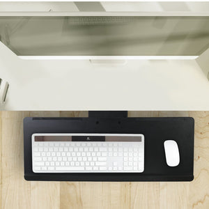 Mount-It Adjustable Angled Keyboard & Mouse Tray with Gel Wrist Pad-Keyboard Tray-Mount-It-Black-Ergo Standing Desks