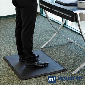 Mount-It Medium Anti-Fatique Standing Desk Comfort Floor Mat-Standing Desk Mat-Mount-It-Black-Ergo Standing Desks