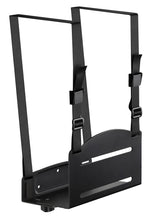 Load image into Gallery viewer, Mount-It Wall Mounted CPU Holder with Securing Straps-CPU Holders-Mount-It-Black-Ergo Standing Desks