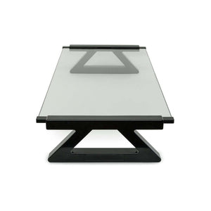 Mount-It Tempered Glasss Monitor Stand/Riser with USB Ports-Monitor Stand-Mount-It-Clear-Ergo Standing Desks