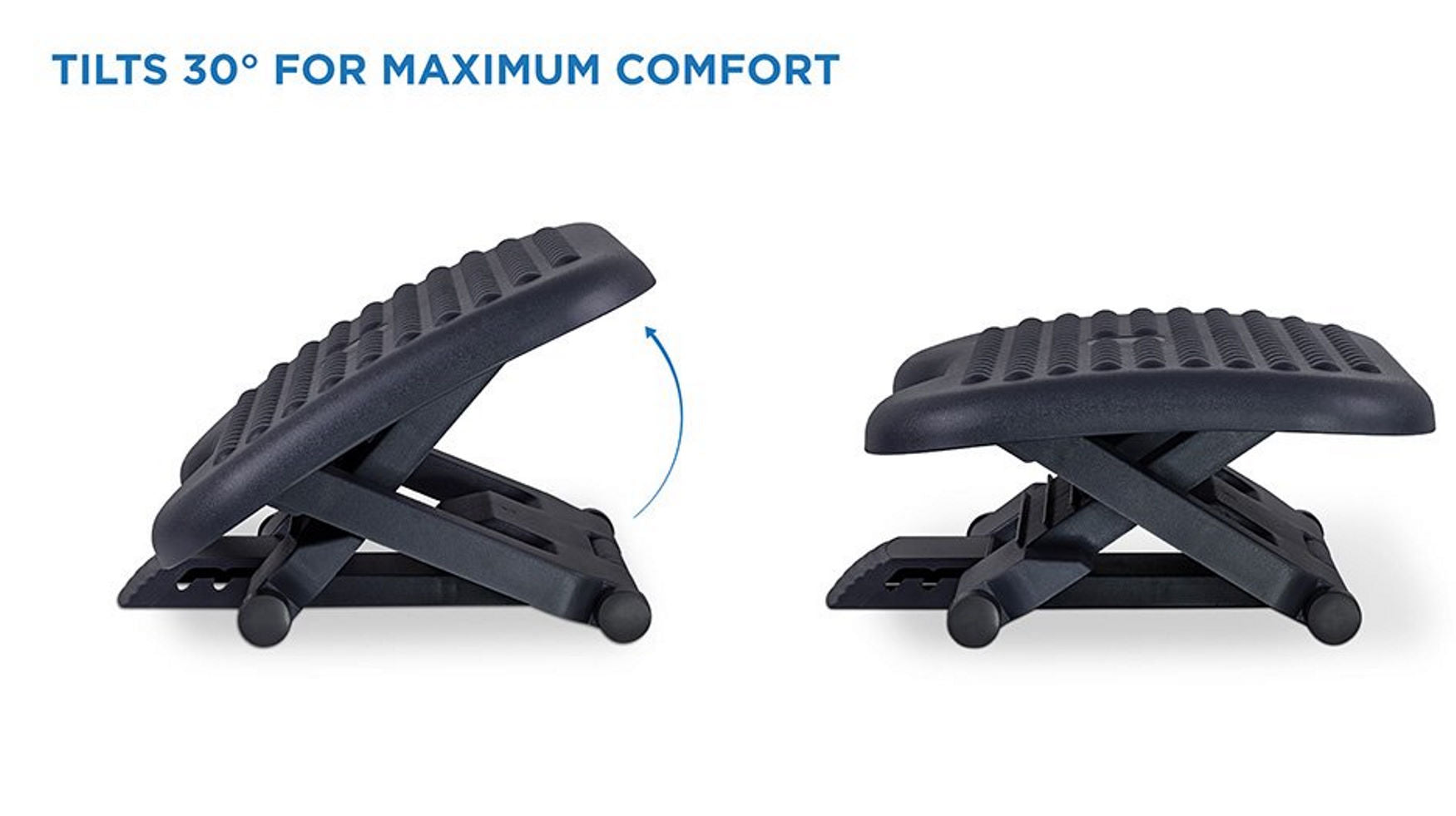 Mount-It! Footrest with Massaging Bead | Adjustable Height and Tilt Office  Foot Rest Stool for Under Desk Support | 5 Height Settings, 3 Tilt Settings