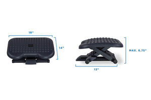 Mount-It Adjustable Height & Angle Ergonomic Foot Rest-Foot Rest-Mount-It-Black-Ergo Standing Desks