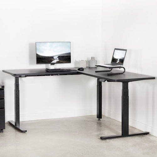 Small Footprint Sit-Stand Workstation  Adjustable Height Desks – Summit  Ergonomics