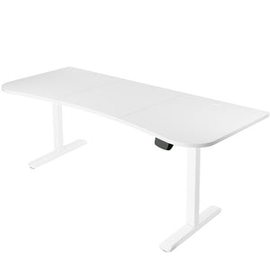 Vivo 63" Wide Electric Adjustable Height Standing Desk-Electric Standing Desks-Vivo-White-Ergo Standing Desks