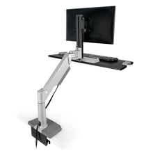 Load image into Gallery viewer, Innovative Winston Lift Edge Mount One Monitor Adjustable Standing Desk Converter-Standing Desk Converters-Innovative-Ergo Standing Desks