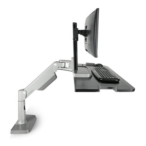 Innovative Winston Lift Edge Mount One Monitor Adjustable Standing Desk Converter-Standing Desk Converters-Innovative-Ergo Standing Desks