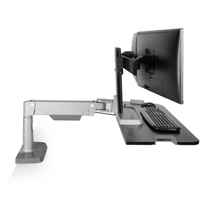 Innovative Winston Lift Edge Mount Two Monitor Adjustable Standing Desk Converter-Standing Desk Converters-Innovative-Ergo Standing Desks