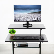Load image into Gallery viewer, Vivo 28&quot; Wide Compact Adjustable Height Mobile Work Desk- Black-Mobile Standing Desks-Vivo-Black-Ergo Standing Desks