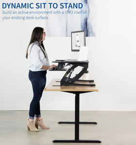Vivo 36" Wide Adjustable Height Stand Up Desk Converter-Standing Desk Converters-Vivo-Ergo Standing Desks