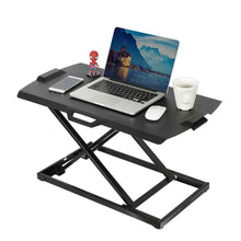 Load image into Gallery viewer, Eureka Ergonomic 30&quot; Wide Adjustable Laptop Standing Desktop Converter- Black-Standing Desk Converters-Eureka Ergonomic-Black-Ergo Standing Desks