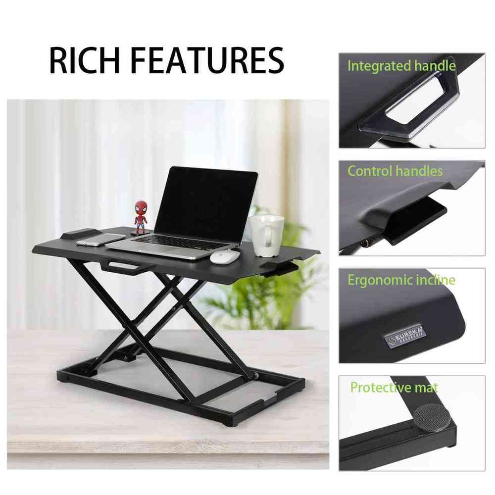 Eureka ultra slim portable sit stand desk clearance converter