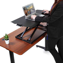 Load image into Gallery viewer, Eureka Ergonomic 30&quot; Wide Adjustable Laptop Standing Desktop Converter- Black-Standing Desk Converters-Eureka Ergonomic-Black-Ergo Standing Desks
