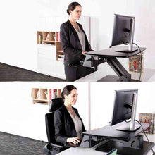 Load image into Gallery viewer, Eureka Ergonomic 31.5&quot; Wide Adjustable Height Stand Desk Converter-Standing Desk Converters-Eureka Ergonomic-Ergo Standing Desks