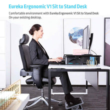 Load image into Gallery viewer, Eureka Ergonomic 36&quot; Wide Gen 1 Height Adjustable Standing Desktop Converter-Standing Desk Converters-Eureka Ergonomic-Ergo Standing Desks