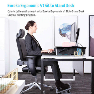 Eureka Ergonomic 36" Wide Gen 1 Height Adjustable Standing Desktop Converter-Standing Desk Converters-Eureka Ergonomic-Ergo Standing Desks
