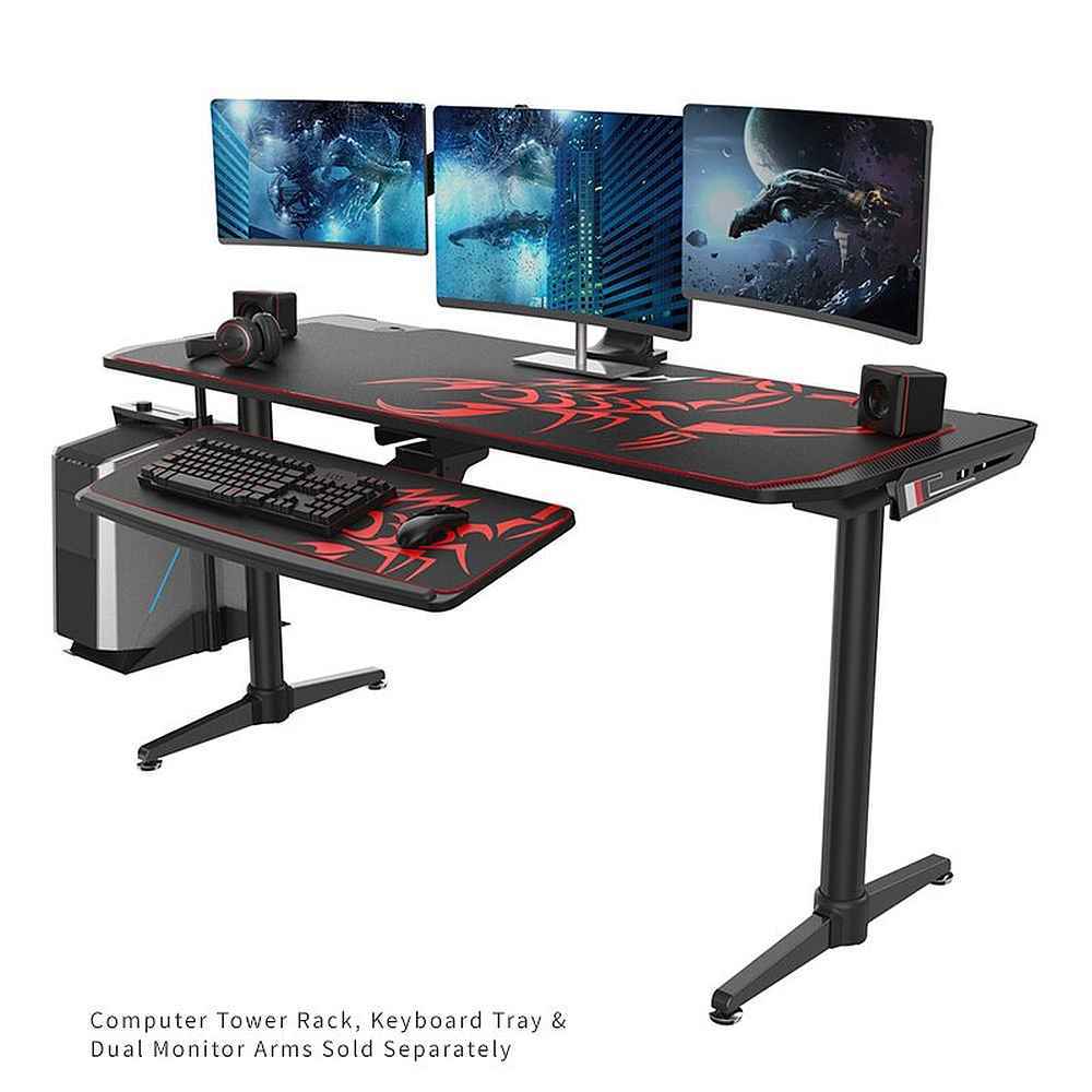 WeHome - Scrivania Gaming LED RGB, Scrivania Da Gioco Desk Per Laptop WeHome - Scrivania Gaming LED RGB, Scrivania Da Gioco Desk Per Laptop