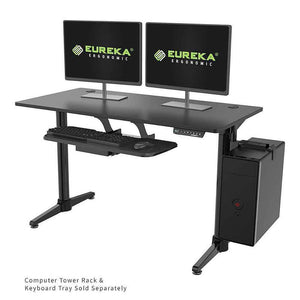 Eureka Ergonomic 48" Wide Electric Adjustable Height Standing Desk-Electric Standing Desks-Eureka Ergonomic-Black-Ergo Standing Desks