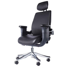 Load image into Gallery viewer, Eureka Ergonomic High-Back Executive Desk Leather Swing Chair with Armrests- Black-Ergonomic Chairs-Eureka Ergonomic-Black-Ergo Standing Desks