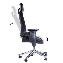 Load image into Gallery viewer, Eureka Ergonomic High-Back Executive Desk Leather Swing Chair with Armrests- Black-Ergonomic Chairs-Eureka Ergonomic-Black-Ergo Standing Desks