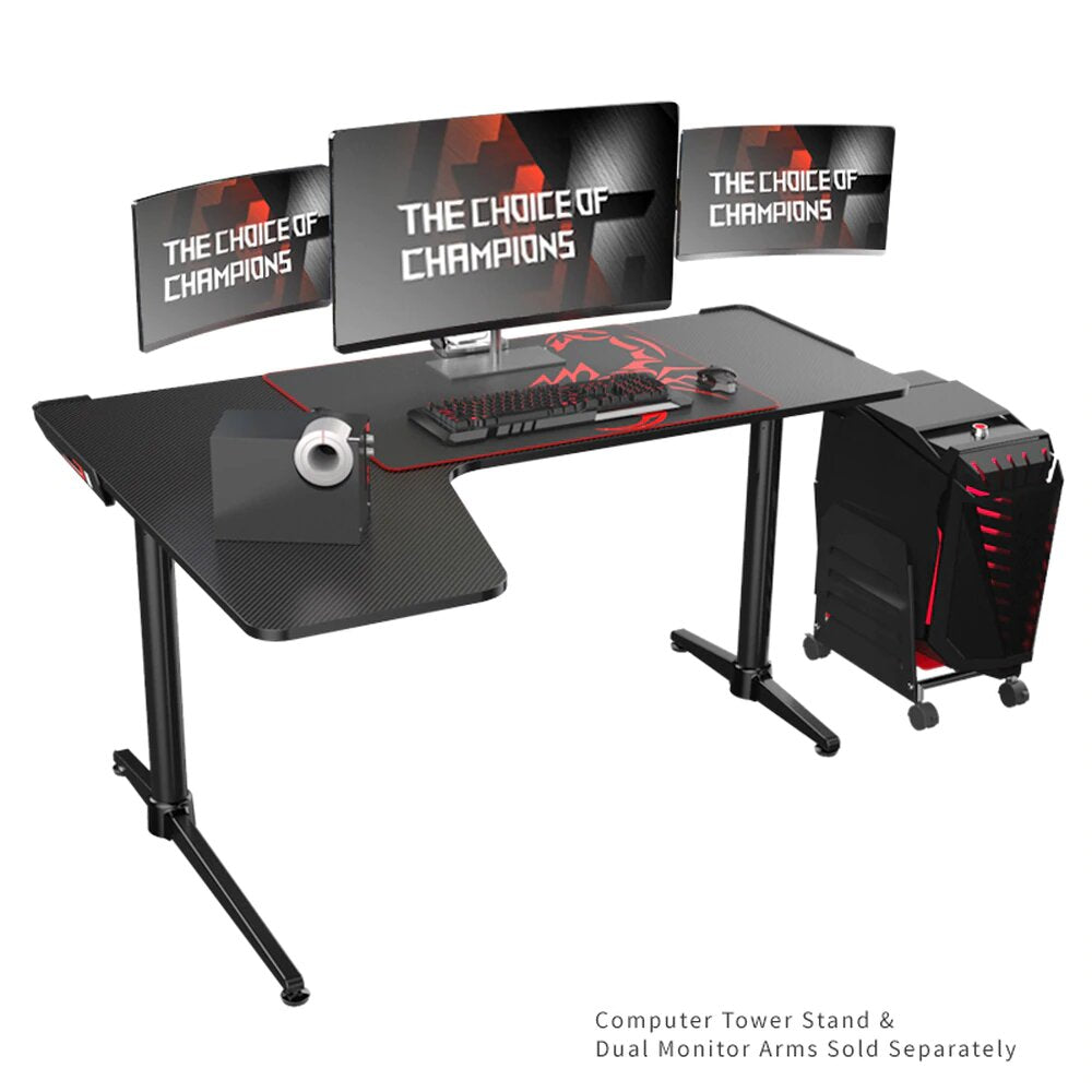 Buy Online Eureka 60 Inch Left L Shaped Gaming Desk offer 28% Discount