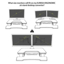 Load image into Gallery viewer, Eureka Ergonomic 36&quot; Wide Gen 1 Height Adjustable Standing Desktop Converter-Standing Desk Converters-Eureka Ergonomic-Ergo Standing Desks