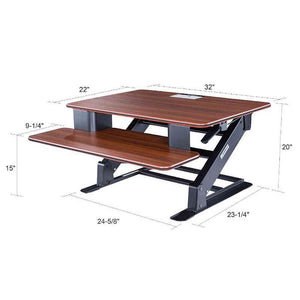 Eureka Ergonomic 32" Wide Adjustable Height Sit Stand Desk Converter-Standing Desk Converters-Eureka Ergonomic-Ergo Standing Desks