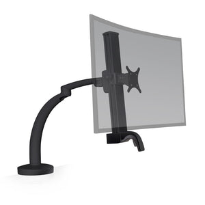 Innovative Ella Next Generation Articulating Single Monitor Arm Mount-Monitor Arms-Innovative-Vista Black-Ergo Standing Desks