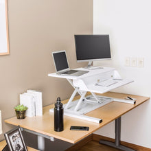 Load image into Gallery viewer, Luxor Level Up Pro 32&quot; Wide Two Shelf Adjustable Standing Desk Converter-Standing Desk Converters-Luxor-Ergo Standing Desks