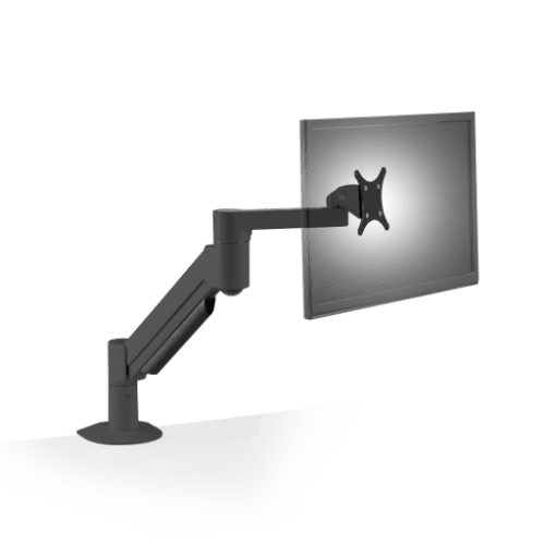 Innovative 7500 Deluxe Single Monitor Arm Mount-Monitor Arms-Innovative-Vista Black-Ergo Standing Desks
