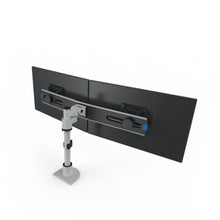 Load image into Gallery viewer, Innovative 9136-S-FM Adjustable Vertical/Horizontal Dual Monitor Pole Mount-Monitor Arms-Innovative-Silver-Ergo Standing Desks