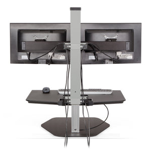 Innovative Winston Workstation Dual Monitor Adjustable Standing Desk Converter-Standing Desk Converters-Innovative-Ergo Standing Desks
