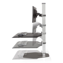 Load image into Gallery viewer, Innovative Winston Workstation Dual Monitor Adjustable Standing Desk Converter-Standing Desk Converters-Innovative-Ergo Standing Desks