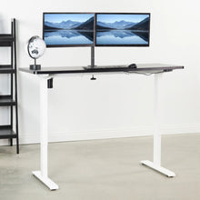 Load image into Gallery viewer, Vivo 60&quot; Wide Standard Electric Adjustable Standing Desk- White Frame-Electric Standing Desks-Vivo-Ergo Standing Desks
